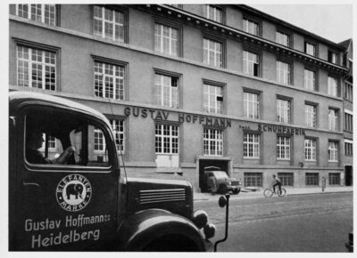 Schuhfabrik von Gustav Hoffmann Ende der 1950er Jahre
