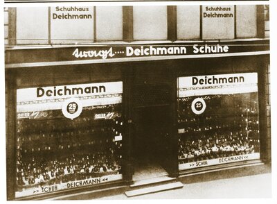 Das erste Deichmann-Schuhgeschäft am Borbecker Markt (ab 1936).