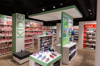 Kinderabteilung im Flagshipstore von DEICHMANN, Fotohinweis DEICHMANN SE, Rüdiger Fessel