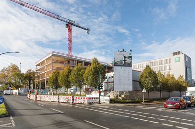 Das neue Hauptgebäude der DEICHMANN-Zentrale an der Aktienstraße in Essen.