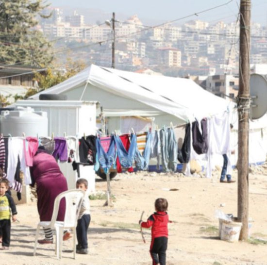 Flüchtlingscamp am Stadtrand